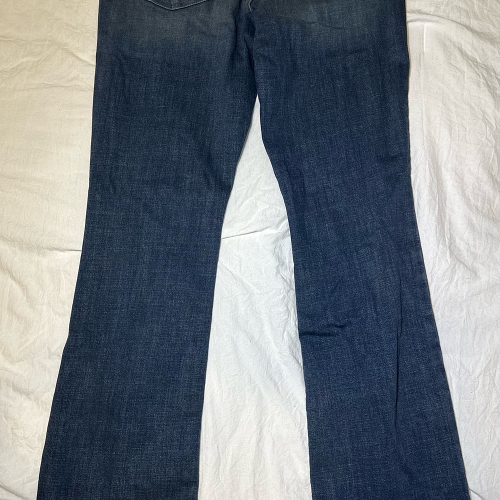Lee Blue Straight Leg Jeans with Contrast Stitching - Picture 5 of 5